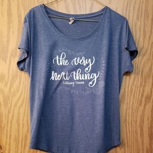 Pretty, dark gray t shirt from Casting Crowns "the very next thing" concert.